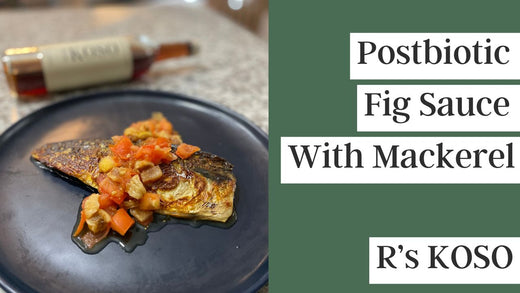 【RECIPE】Fig sauce magic: Transform baked mackerel with postbiotics