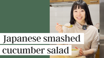 【Recipe】Smashed cucumber salad with Japanese dressing!