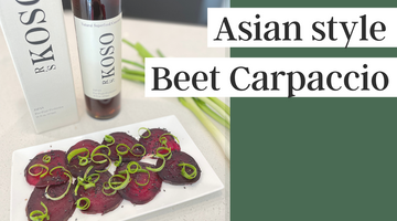 【RECEPE】Asian style beet carpaccio with curly green onion