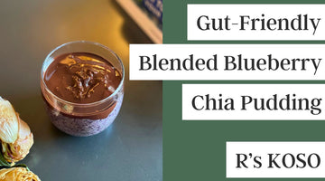 【Gut-Friendly Recipe】Blended Blueberry Chia Pudding with Dark Chocolate shell