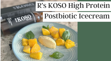 【RECIPE】Only 3 ingredients! High Protein Postbiotic Ice Cream