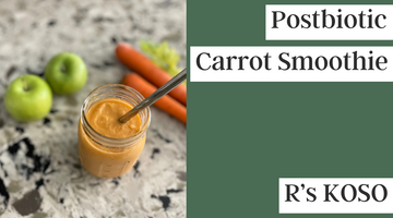 【HEALTHY GUT RECIPE】Postbiotic Carrot Smoothie
