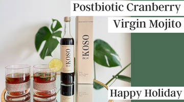 【Holiday Recipe】Postbiotic cranberry virgin mojito