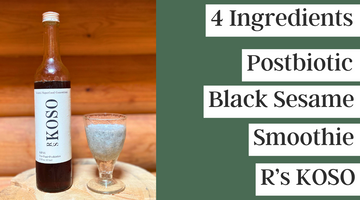 【Healthy gut recipe】Postbiotic Black Sesame Smoothie