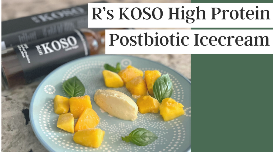 【RECIPE】Only 3 ingredients! High Protein Postbiotic Ice Cream