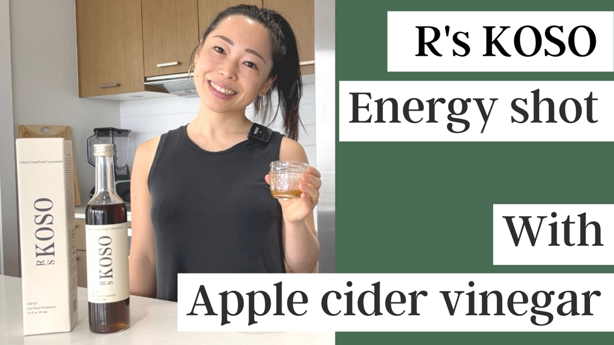 【R's KOSO Recipe】Natural energy shot with apple cider vinegar