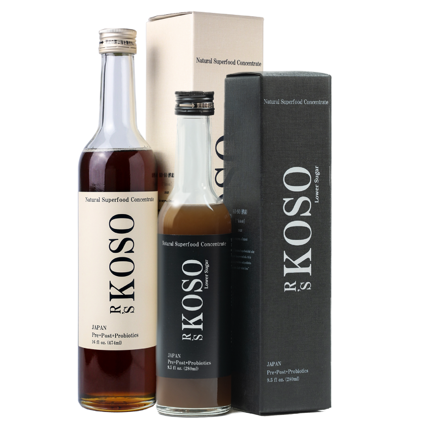 R's KOSO mix of - Japanese Postbiotic Drink (474ml / 16oz) and Lower Sugar (280ml / 9.5oz) - 1 each FBM